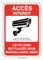 AUA SIGNALETIQUE - Panneau accès interdit zone placée sous surveillance vidéo - 300x420 mm, PVC 1.5mm