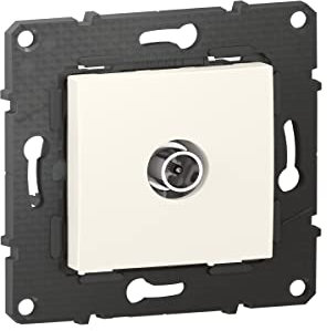 BTicino - Prise télévision simple mâle Altège - finition Neige