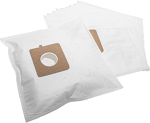 vhbw 10x Sacs compatible avec Rowenta Power Space RO 2300-2399 (auch EA) aspirateur - microfibres non tissées, 30,5cm x 17cm, blanc
