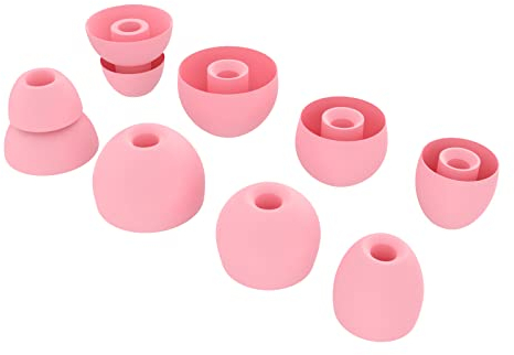 Toxaoii, 8 auricolari di ricambio in silicone, compatibili con Beats by dr dre, Powerbeats Pro, Beats x, Urbeats Wireless Earphone (rosa)