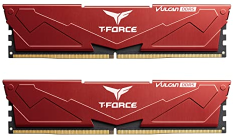 TEAMGROUP T-Force FLRD532G6000HC38ADC01 - Modulo di memoria RAM CL38 Vulcan DDR5 da 16 GB (2 x 16 GB) 6000 MHz (PC5-48000) CL38ADC01