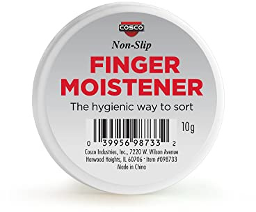 COSCO Fingertip Moisteners, 10g Container, 3/Pack