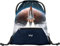 Baagl Turnbeutel für Jungen, Wasserdichte Schuhbeutel für Kinder, Schule und Kindergarten Sportbeutel, Sportsack (Space Shuttle)