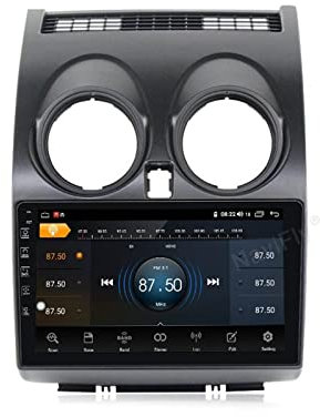 PLOKM Car Stereo Radio Android 12 for Nissan Qashqai 1 J10 2006-2013 9-Inch Touchscreen Compatible With Apple Carplay And Android Auto, With Gps Navi, Bluetooth, Am/Fm, Usb