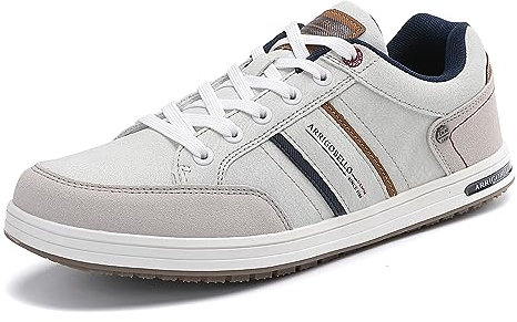 ARRIGO BELLO Sneaker Herren Schuhe Business Freizeitschuhe Leichte Trainers für Walking, Laufen, Sport Größe 41-46 (Hellgrau001,41)