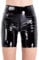 Duohropke Damen Lack Leder Hotpants Kurze Hose Lederoptik Booty Shorts Pantys Hot Pants Unterwäsche Wetlook Design Gogo Clubwear