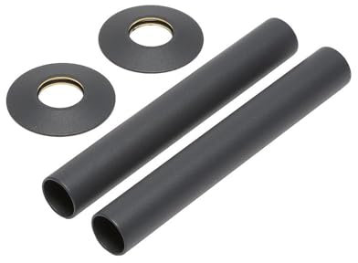 Milano Anthracite Radiator Pipe Sleeve Covers and Flanges