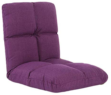 ADaga Komfort, eleganter Bodenstuhl mit Mehreren Winkeln, schwarzer Bodensitz mit Verstellbarer Rückenlehne, niedriger Klappstuhl, ideal als gepolstert (Farbe: B) (C)