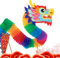 Lambo Marionnette Dragon en Papier, Dragon du Nouvel an Chinois,Dragon en Papier créatif Fait à la Main pour Le Nouvel an - Kits de marionnettes décoratives de l'année du Dragon, Cadeaux du