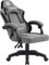 Defender Chaise de gaming Lumen Chaise de bureau ergonomique avec appuie-tête, coussin lombaire réglable, hauteur réglable, mousse haute densité, tissu, gris/noir