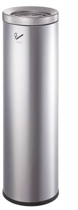 Cenicero De Pie De Acero Inoxidable Columna Cenicero Con Desechos - Cenicero De Pie Al Aire Libre - Para El Patio De Altura Fuera De Ceniceros Para Colilla De Cigarrillo Receptáculo De La Disposición