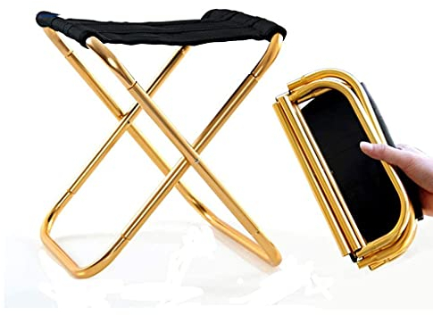 LINSANK Klapphocker, tragbarer Outdoor-Stuhl, Kunststuhl, Ultraleicht, Angelstuhl, Campingstuhl, Hocker, Strandliege
