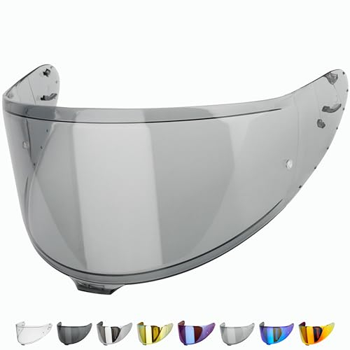 Everalo Kompatibel mit Shoei Nxr 2 Visier - Z8 - X15 - xSPR Pro - Cwr f2 - Cwr f2pn - Helmvisier Pinlock Ready Anti-Kratzer und Anti-Beschlag (Schwarz 30%)