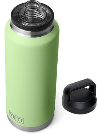 YETI Rambler - Botella de 1,304.1 g, aislada al vacío, acero inoxidable con tapa para beber, lima