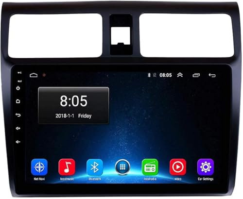 Navigatore satellitare per autoradio Android 10.0 2 DIN per Suzuki Swift 2005-2010 Navigazione GPS Touchscreen da 9'' Lettore multimediale MP5 Ricevitore Video con WiFi 4G/5G Carplay