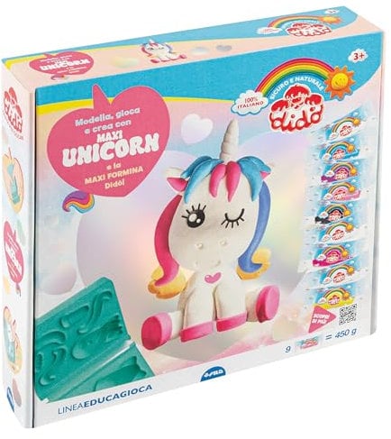 Didò Dido' Modella Gioca E Crea Maxi Unicorn, Colori Assortiti, F362700