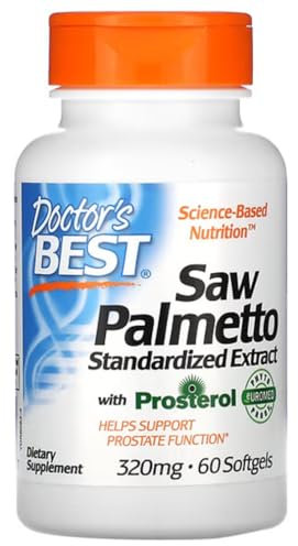 Doctor's Best - Extracto Estandarizado de Saw Palmetto con Prosterol | 320 mg - 60 cápsulas blandas