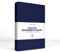 Jacobson Premium FROTTEE Spannbettlaken Spannbetttuch Bettlaken Baumwolle ca. 200g/m² (90x200cm - 100x200cm, Dunkelblau)