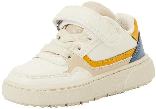 Geox Junior J Theleven Boy Sneakers Lt Ivory/Dk Yellow 27_EU