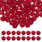 PATIKIL 10mm Round Crystal Beads, 100 Pcs Glass Faceted Ball Beads Loose Spacer Bead for Jewelry Making Bracelet Necklace Earrings Wind Chimes Craft, Red