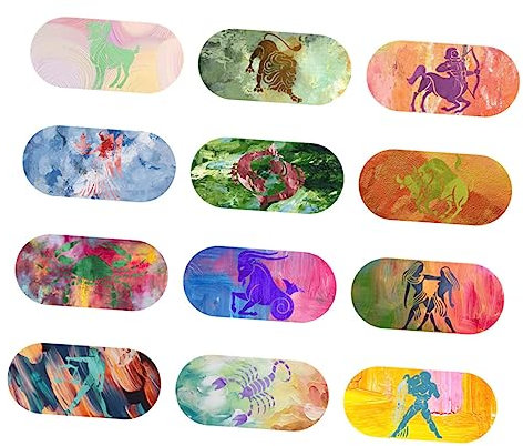 OSALADI 12pezzi Copertura Autoadesiva Per Webcam Di Laptop e Computer Blocco Per Fotocamera Di Telefono Cellulare e Tablet Di Copertura Per Fotocamera