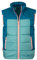 Trollkids Hardanger Polyfibre Weste Aqua Haze/Harbour Blue, Gr. 140
