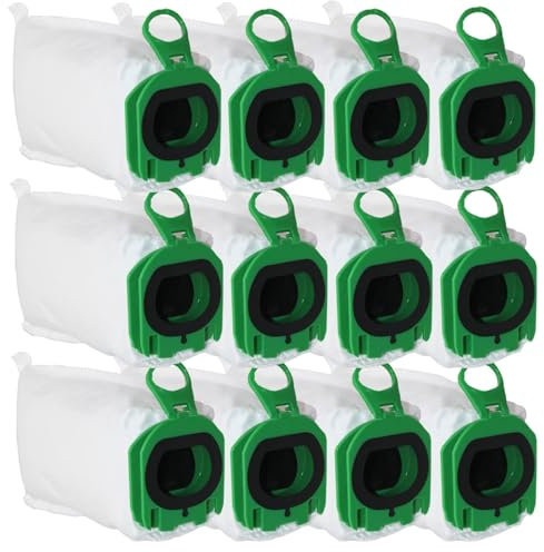 XIANGBIN 12 Stück Staubsaugerbeutel für Vorwerk Kobold VB100 Filtertüten Ersatz Beutel Zubehör Staubbeutel für Vorwerk Kobold VB100 VB 100 FP100 FP 100 Akku-Staubsauger