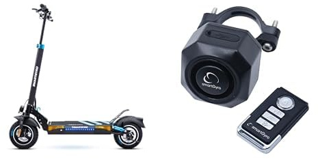 Patinete Eléctrico SmartGyro Speedway, 500W 48V,12.500 mAh + SmartGyro Alarma Antirrobo con Mando a Distancia, Pack Ahorro