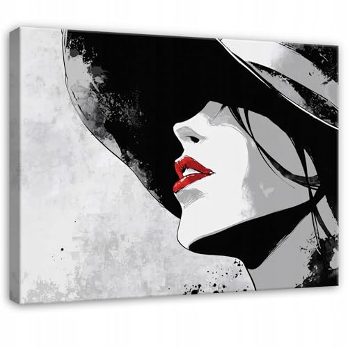 WallArena Leinwand Bilder 100x70 cm | Frau, Leinwandbilder, Bild auf leinwand, Format: 100x70 cm (BxH) - einteilig auf Canvas Leinwand. Das Leinwand