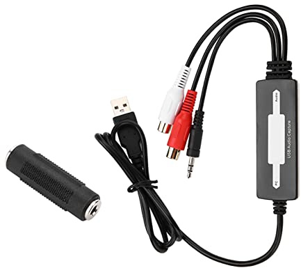 SustVita Kassetten-zu-MP3-Konverter für die Aufzeichnung von Kassettenrekordern. Dieses Audio-Grabber-PC-Gerät funktioniert auch als Plattenspieler-zu-Digital-Konverter für LPs