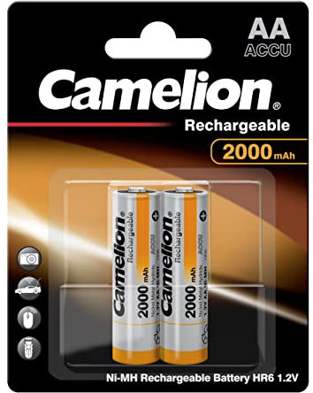 Camelion 17020206 Akku NI-MH HR6/ Mignon/ 2000mAh/ 1,2V - 2er Pack