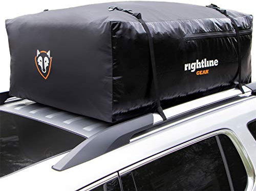 Rightline Gear Range 3 Wetterfeste Dachgepäckträger-Tasche für das Fahrzeugdach, Befestigung mit oder ohne Dachträger, 0,5 m³, Schwarz