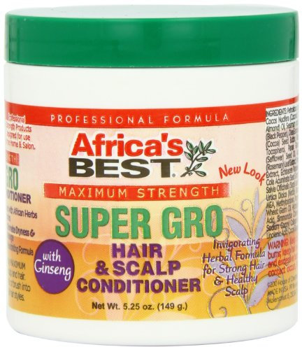 Africa's Best Maximum Strength Super Gro Hair Scalp Conditioner, 5.25 Ounce (Pack of 3) by Africa's Best