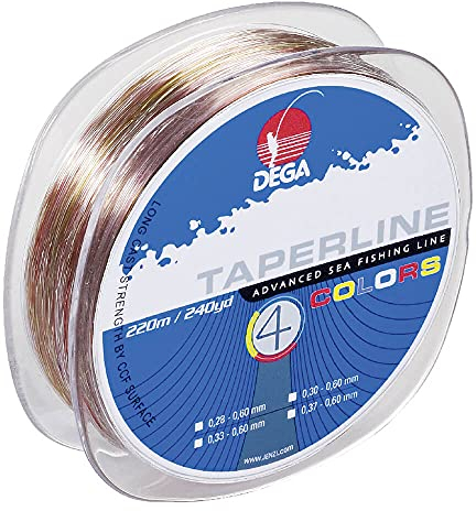 Dega TAPER LINE 4-color SCHLAGSCHNUR 4-farbig (Ø 0.33 - 0.60 mm)