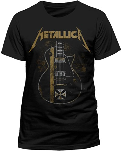 Probity Metallica - Hetfield Iron Cross - T-shirt - Homme, Noir (Black), FR : Large (Taille Fabricant : Large)