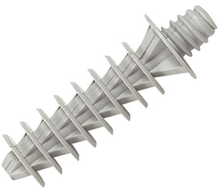 Legrand 031882 Schraubdübel zum Bohren, Ø 8 mm, Gewindekopf, Ø 6,6 mm mit 150 Teilung, Grau