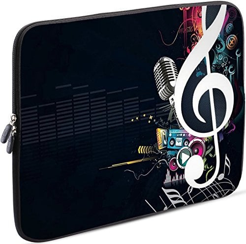 Sidorenko Laptop Tasche für 13-13.3 Zoll kompatibel für MacBook Pro/MacBook Air - Universal Notebooktasche Schutzhülle - Laptoptasche aus Neopren, Ultrabook Hülle Sleeve Case Etui, Schwarz