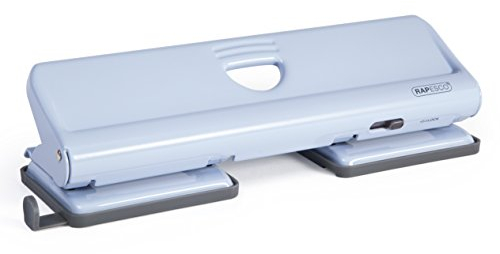 Rapesco 1348 720 4-Fach-Metalllocher, 22 Blatt Stanzkapazität, Hellblau