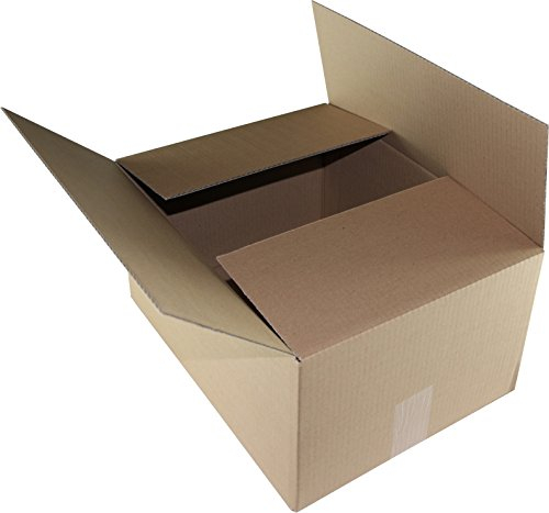25 St. Faltkarton 400x300x200 mm 1-wellig Kartonage Versandkarton Paket Europaletten Modul Maß