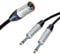 Neutrik Male XLR Split into 2 Dual Mono Jacks Cable Splitter Summing Lead 3 m Plus (1.5 m, Black)