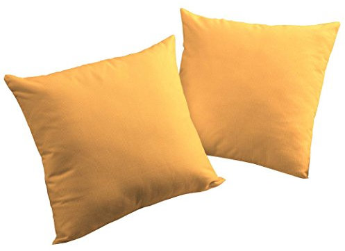 adam Uni Collection Kissenhülle, Bio Baumwolle, Amarillo, 50 x 50 cm