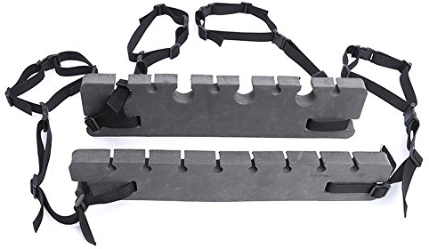 NUZAMAS Porta-Canna da Pesca Portatile Rack Poggiatesta Supporto Asta Staffa di Supporto per Veicolo Auto SUV Van Roof Top Canne Trasporto Carrier