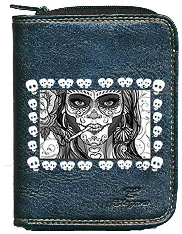 Syl'la Mexicaine Porte Monnaie et Carte pour Femme et Homme Noir