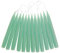 hdg Baumkerzen 12er Pack handgefertigte Kerzen aus Dänemark Ø 1,3 cm / 12 cm, Kerzen Farbe: grün