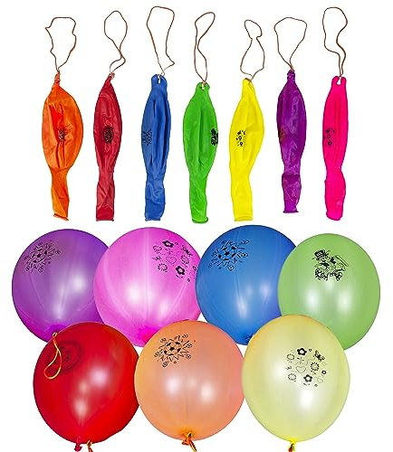 Trimming Shop 12 Inch Groß Punch Luftballon,Kinder Luftballon Farben,10Pcs Latex Ballon für Dekoration,Party Gefallen,Bedruckt für Geburtstag,Hochzeit,Party Zubehör,Mitgebseltüte Füller