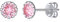 ChicSilver 925 damen birthstone Ohrstecker Silber Authentische Geburtsstein Ohrstecker Für Frauen Oktober Rosa Edelstein Schmuck Ohrringe Ohrstecker