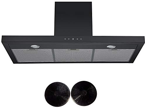 Cookology LINT1001BK Black Linear Extractor 100cm Chimney Cooker Hood & Filters