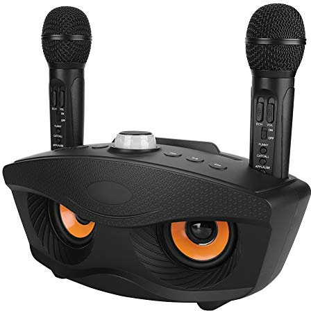 𝐇𝐚𝐩𝐩𝒚 𝐍𝐞𝒘 𝐘𝐞𝐚𝐫 𝐆𝐢𝐟𝐭Karaoke Speaker Machine, Home KTV Karaoke Speaker Machine con Due microfoni(Nero)