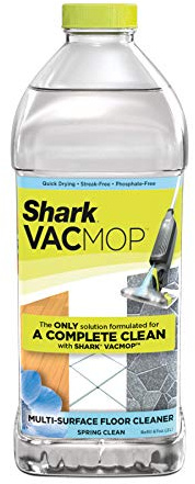 Shark VACMOP Multi-Surface Cleaner Refill 2L Bottle, Compatible with VM252 & VM180, Cleans & Disinfects Sealed Finished Floors, Stone, Laminate & Tiles, Spring Clean Scent, VCM60