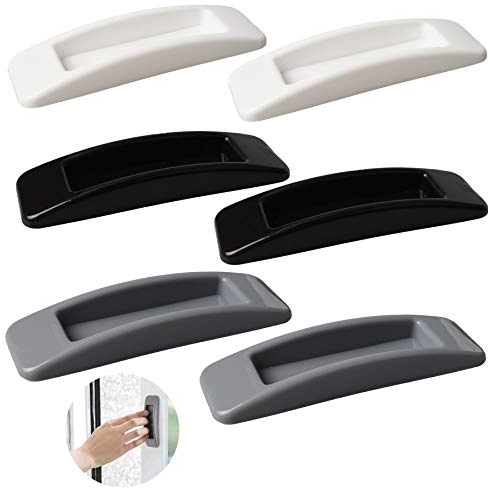 JJWNMLL 6 Pezzi Self Stick Maniglia Autoadesive Manopole,Maniglie Adesive per Porte Vetro,Assistente per e Finestre porte scorrevoli autoadesive